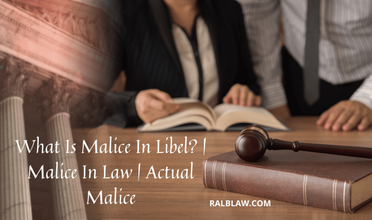 malice in law and malice in fact