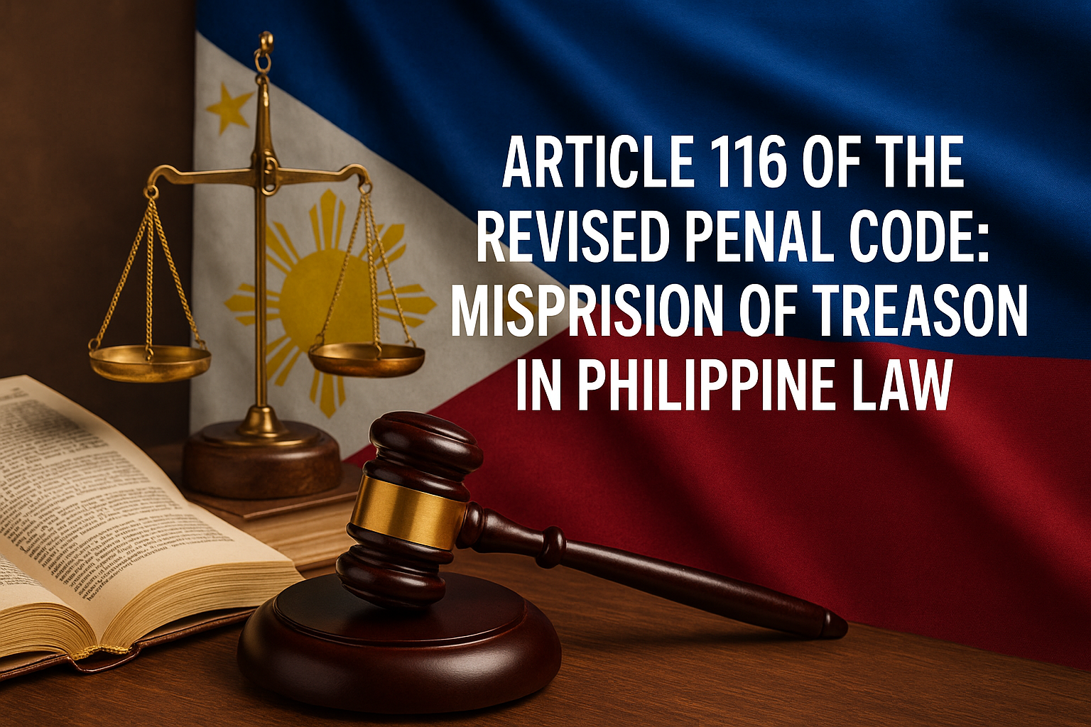 Read more about the article Article 116 of the Revised Penal Code: Misprision of Treason in Philippine Law